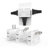 ETwinCoo 3 Way Flat Wall Outlet Extender Safe AC Adapter