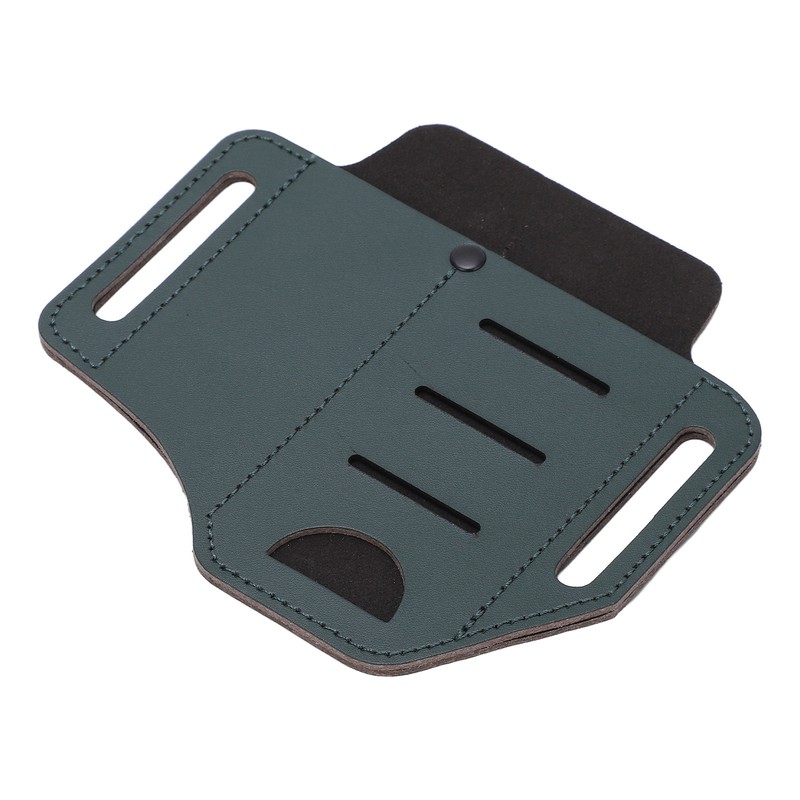 Leather Sheath EDC Organizer Multi Pockets Essentials Carrier Multitool Belt