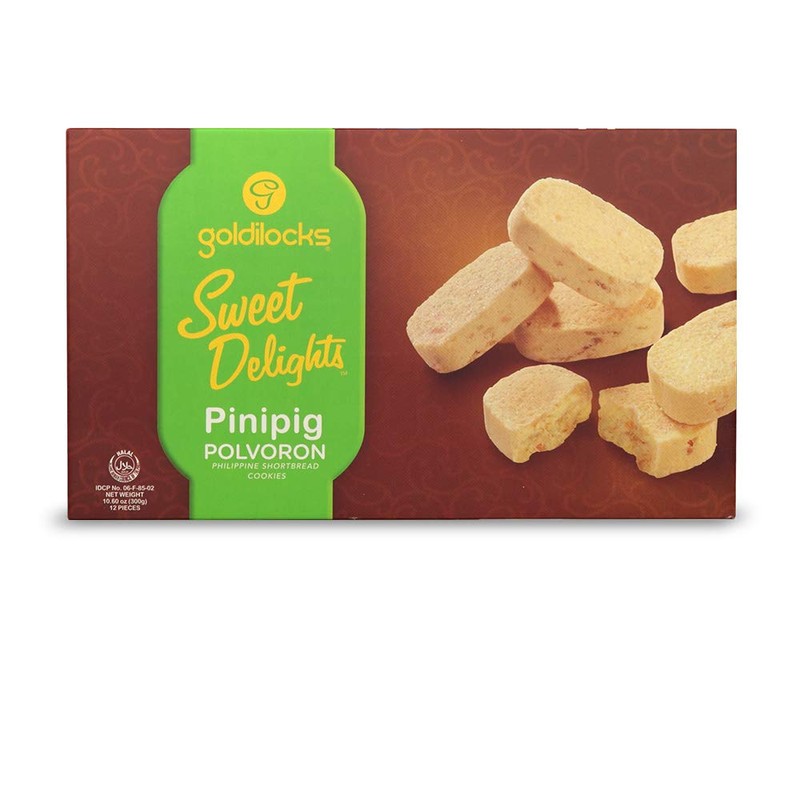 Goldilocks Sweet Delights Philippine Shortbread Cookies (Pinipig, 2 Pack)