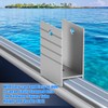 Extra Tall Pontoon Bimini H-Bracket for Pontoon Boats 1-1/4" Square