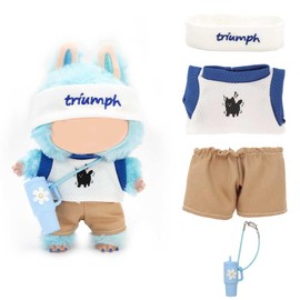 17cm Doll Clothing Accessories,Suitable for 17cm Plush Pendant Blind Box,Suitable for Play and Display,Doll Not Included (Sporty Remix)