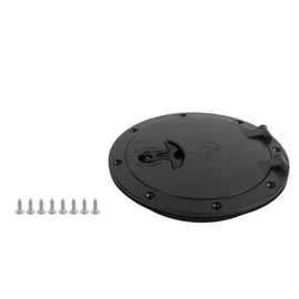 Marine Hatch Cover Black Circular Detachable Inspection Hatch Cover for Boat Kayaking Canoe