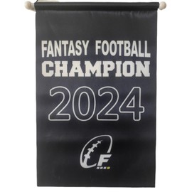 Fantasy Football Championship Banner Flags Trophy, 8.7 x 13.2 Inch (2024)