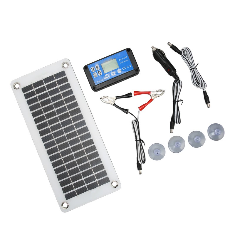 12V 30W Solar Panels Kit Portable Solar Panel Module with