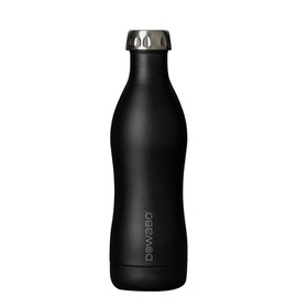 Dowabo Cocktail Collection – Vacuum Flask Suitable for Carbonated Drinks – Hot for 12 Hours & Cold for 24 Hours, Unisex, DO-05-coc-bla, Black Sun, 500 ml
