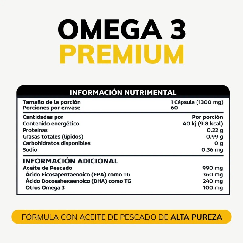 Omega Ultra Aceite Pescado 360mg Epa 240mg Dha Forma Peces