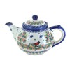 Blue Rose Polish Pottery Winter Cardinal Teapot