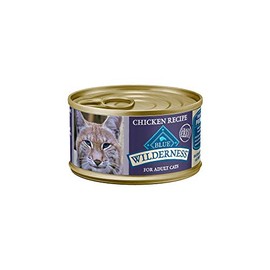 Blue Buffalo Wilderness High Protein Grain Free, Natural Adult Pate Wet Cat Food, Chicken 3-oz cans (Pack of 24)