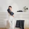 LINEN REPUBLIC Dark Gray Bath Towel Set of 4-100% Cotton