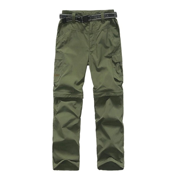 JOMLUN Boyâs Casual Quick Dry Outdoor Pants Hiking Climbing Convertible