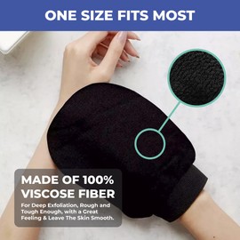 GoodBeauty GoodBeauty 2 Pack Shower Exfoliating Gloves Bath Massage Scrubbing, Shower Exfoliating Mitt for Men Women Shower Body Scrub, Unclog Deep Pore Gentle Viscose Fiber
