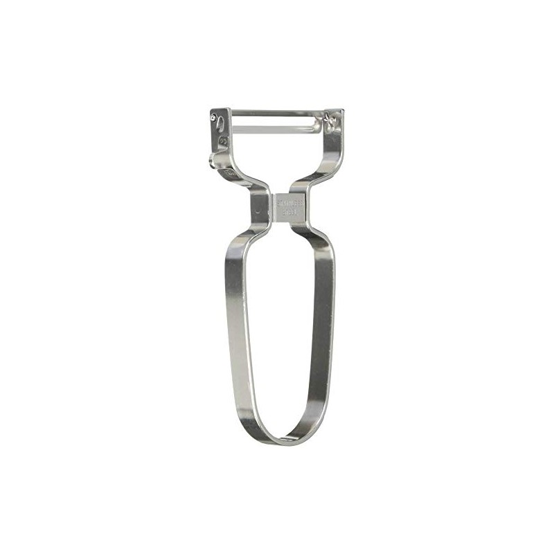 Shimomura Kougyou Full Veggie Smile Stainless Steel Peeler, Dishwasher Safe,