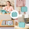 Waterproof Nylon Zipper Binder Bag, Book Organizer with Handle and