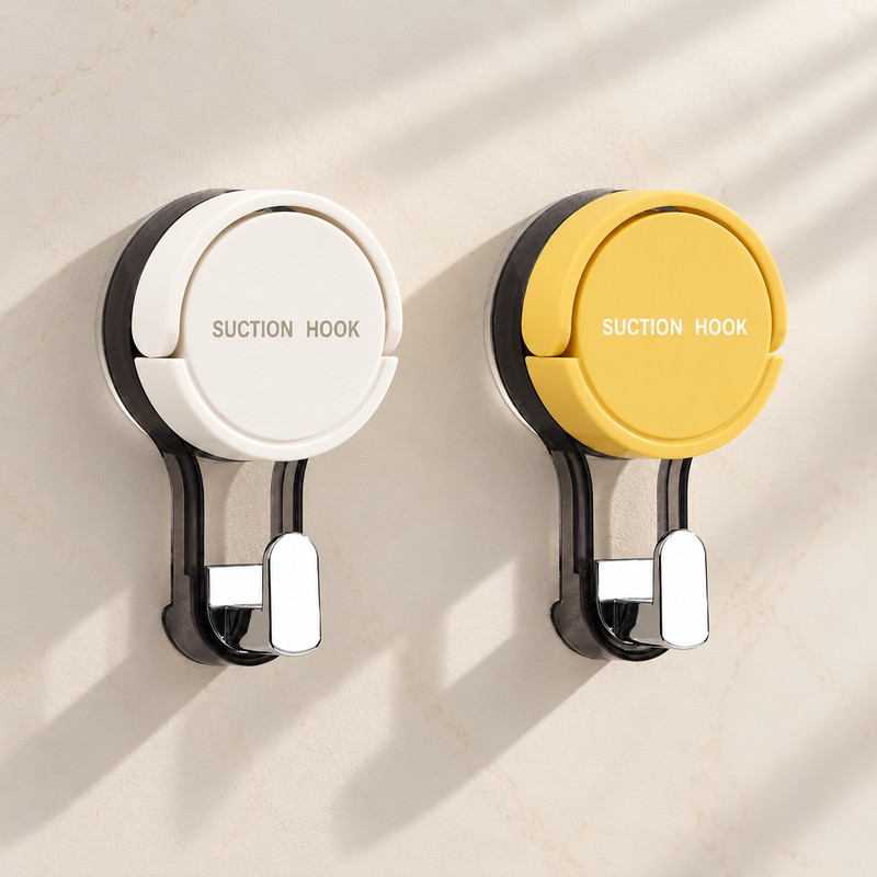 Suction Cup Wall Hooks for Home Organization – Reusable No-Drill