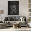 Stupell Industries Baseball Glove Blueprint Canvas Wall Art Design by