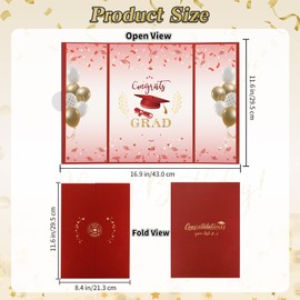 Graduation Guest Book 2025 Red Graduation Decorations Class of 2025 Graduation Sign in Book to Sign Signature Board Grad Decor Party Supplies High School College Graduation Gifts for Her Him Women