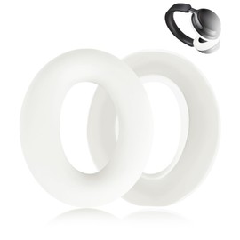 Aiivioll QC Ultra Silicone Ear Pads Cover for Bose QuietComfort Ultra Headphones, Washable Sweat Earpad Covers for QuietComfort Ultra Bluetooth Headphones Accessories Protective Pads Cover(White)