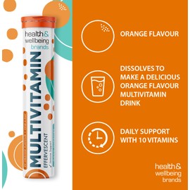 Effervescent Multivitamins - High Strength Multivitamin Tablets - Complete One a Day Supplements for Men & Women - 20 Per Tube (Pack of 4)