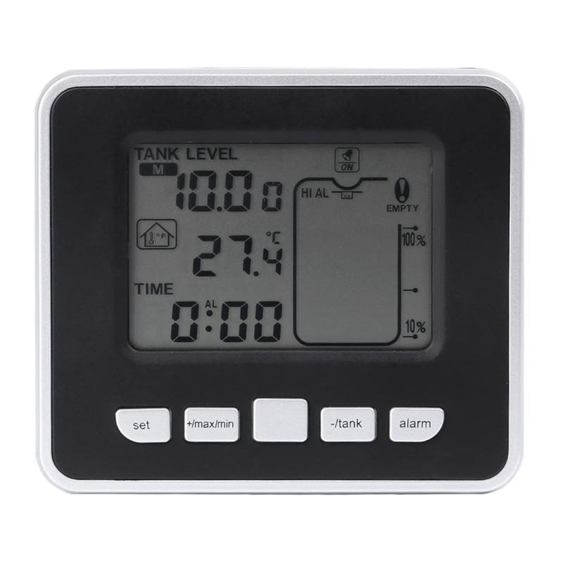 Level Meter Ultrasonic Level Indicator Thermometer Hygrometer with Temperature Display