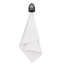 Gogogo Sport Vpro Microfiber Golf Towel with Magnetic Waffle Pattern Strength Magnet for Strong Hold to Golf Carts, Clubs, Golf Bag (White)