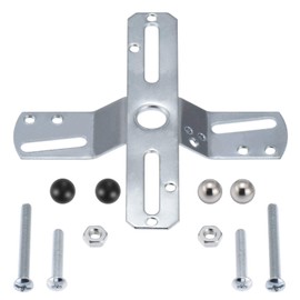 Canomo 4" Universal 360 Rotation Light Fixture Crossbar, Cross-Shaped Lighting Crossbar with Screws and Nuts, 2 Pack