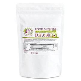 Life’s Healthiest Easy As ABC Whole Food Therapy Powder Blend - 100% bioavailable nutrients from Whole Food. Organic, Plant-Based, Non-GMO, Clean and raw. 60 Servings.