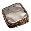 AGBIADD Leopard Print Clear Makeup Bag Travel Cosmetic Case Transparent