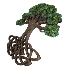 Celtic Tree of Life Yggdrasil With Knotwork Roots Decorative Wall Plaque Decor