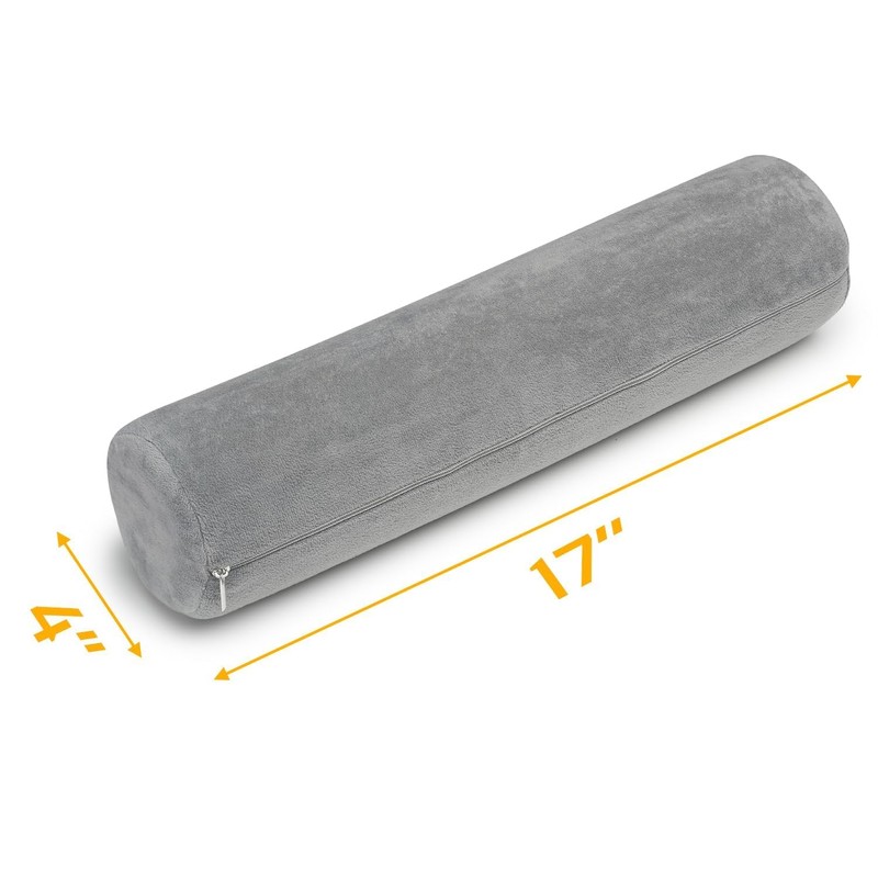 AllSett Health Firm Cervical Neck Roll Memory Foam Pillow, Bolster