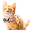 CHUKCHI 2 Pack/Set Cat Collar Breakaway with Cute Bow Tie