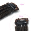 Clip In Dreadlock Extensions 20 Inch 3PCS Handmade 0.6cm Synthetic