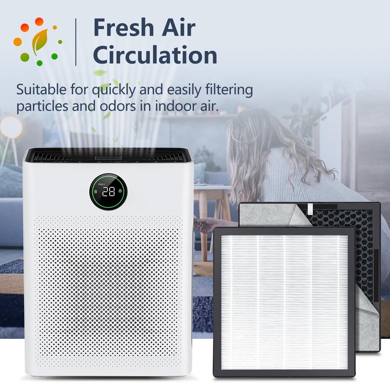 Midiex PR1 Replacement Filter Compatible with MOOKA PR1 Air Purifiers
