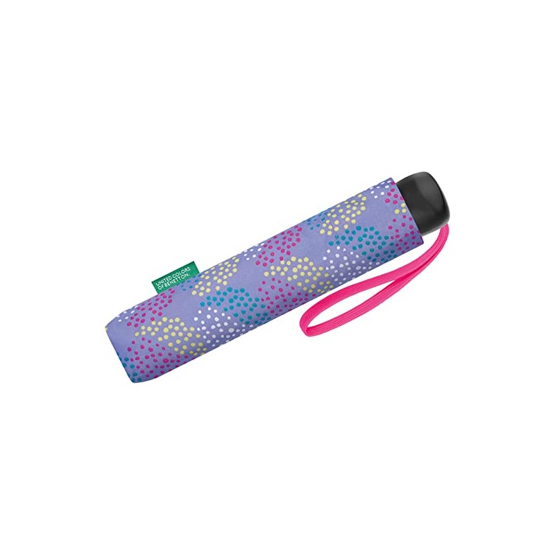 Benetton Pocket Umbrella Super Mini Dots, Pop Dots Deep Periwinkle