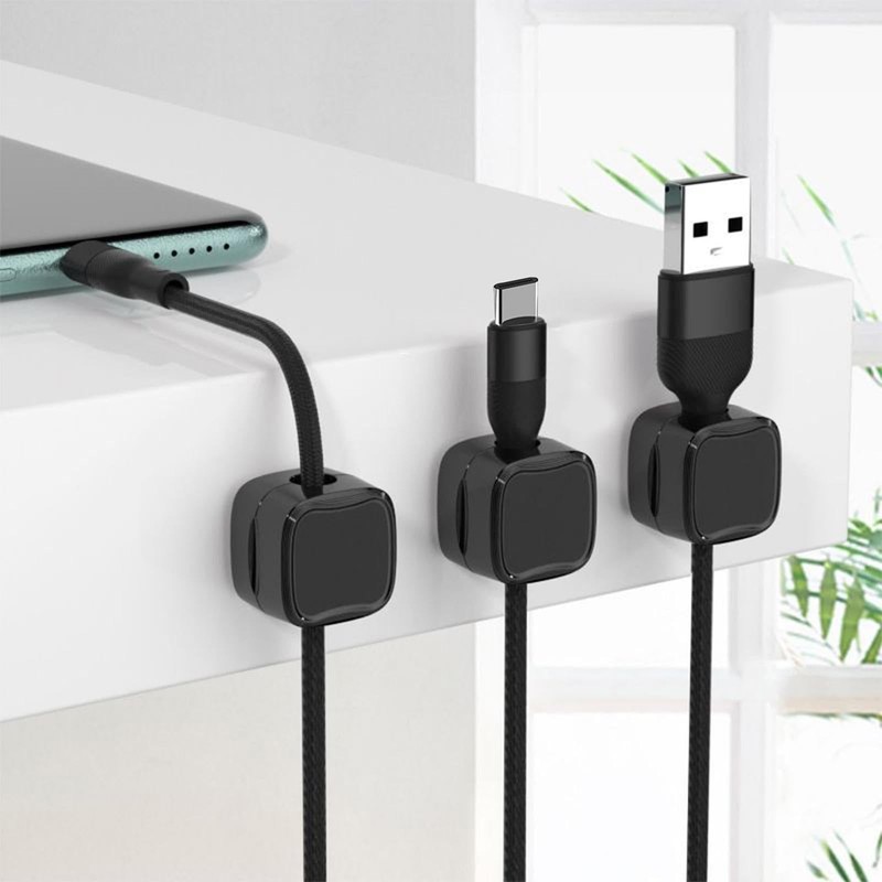 Plug holder, charging cable magnetic cable organiser storage holder, charging