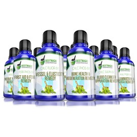 Liquid Tissue Cell Salt Kit Lactose Free, 12 Schussler Cell Salts, Easy to Use Remedy Chart, Boost Your Immune System, Stimulate Natural Healing, Provide Cellular Nutrition Vital to Cellular Function
