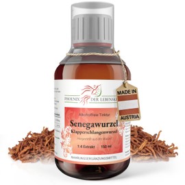 Phoenix der Lebenskraft Senegawurzel Tinktur (alkoholfrei) 150ml | Polygala tenuifolia Tropfen (1:4 Extrakt) | Top Premium Qualit?t aus ?sterreich | Veganes Nahrungserg?nzungsmittel ohne Zusatzstoffe | Polygala senega