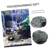 Kisangel Realistic 1pc Aquarium Cave Ornament Fish Tank Accessories Stone