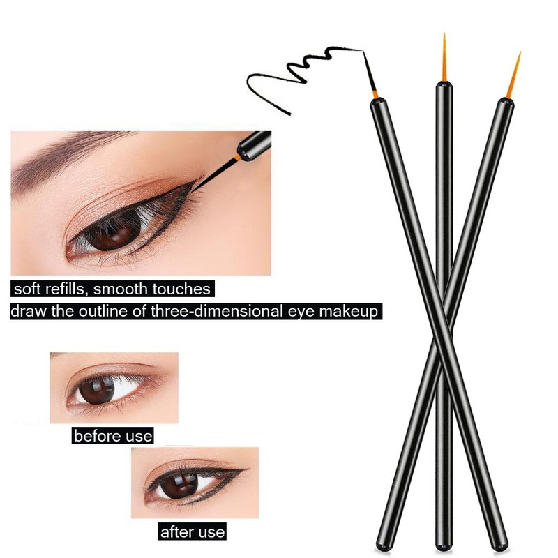 100 Pack Disposable Eyeliner Brush, JASSINS Eye liner Applicator Cosmetic