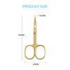LIVINGO Professional Nail Cutter Scissors, Multi-purpose Sharp Curved Blade Stainless