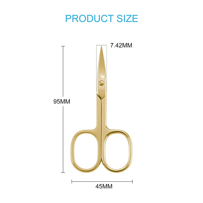 LIVINGO Professional Nail Cutter Scissors, Multi-purpose Sharp Curved Blade Stainless