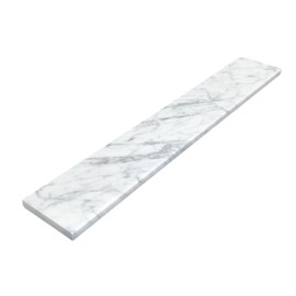 Threshold.Shop White Carrara Marble Saddle | Eased Edge | 3/4” Thickness (Marble Honed, 4" x 40")