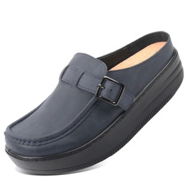 Glolily Harper II Women's Slip-On Clog - Navy Smooth, 8.5 M