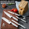 Cooks Standard Kitchen Knife Set with Block 6-Piece, Stainless Steel