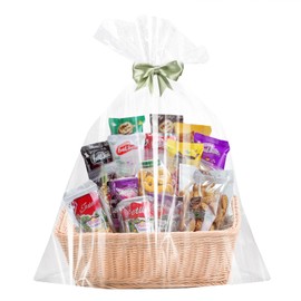 6PCS Large Cellophane Bags 40x50 Inch Clear Cellophane Gift Bags Cellophane Wrap For Gift Baskets