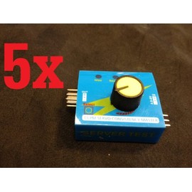 5 Pieces NEW 3 Channel ESC & Servo Tester Ccpm Consistency Master Checker 6v