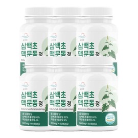 Pure Zoom Sambaekcho Macmundong Tablets 600mg 60 tablets 6 / 순수한줌 삼백초 맥문동 정 600mg 60정 6개
