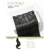 Frodio Clip Ins Hair Extensions Black: Seamless Long Silky Straight