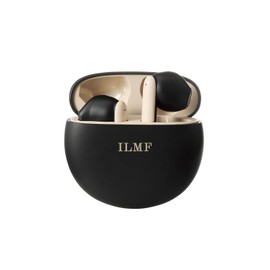 Elecom LBT-TWS17EBK-IL Wireless Earphones, Semi-Open, Thin, Compact, Lightweight, Low Latency, Automatic Pairing, Equipped with Touch Sensor, Ergonomic Design to Match the Shape of the Ear, Cute,