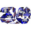 RAPTOR YAMAHA RAPTOR 660R full graphics kit blue..THICK AND HIGH