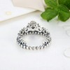 Presentski DIY Creative Silver Plated Crown Princess Diamond Ring for
